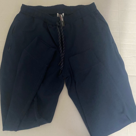 Men's Kirkland Signature active Navy jogger pants size M zipper pockets. - Picture 4 of 6